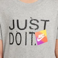 Nike Sportswear Big детские футболка цвет серый