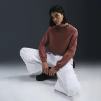 Nike Sportswear женская Loose Long-Sleeve футболка цвет коричневый