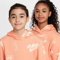 Nike Sportswear Club Big дитячі French Terry Толстовка з капюшоном Orange