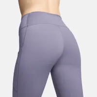 Nike One женская С высокой Талией 7/8 лосины с карманамицвет фиолетовый