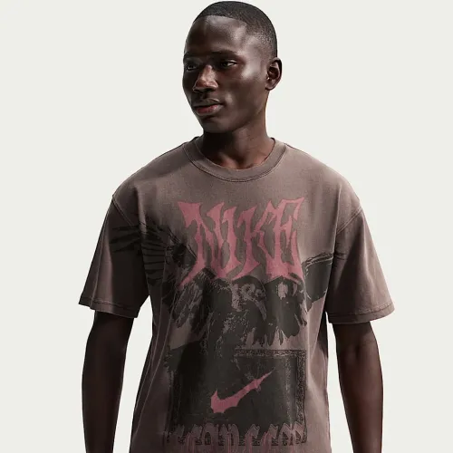 Nike чоловічі баскетбольні футболка колір коричневий
