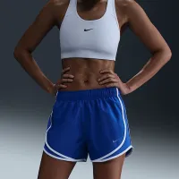 Nike Tempo женская Dri-FIT Mid-Rise Brief-Lined Running шорты синий