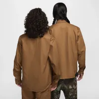 Nike SB Long-Sleeve Woven Skate Top колір коричневий