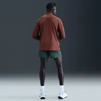 Nike Trail чоловічі Dri-FIT 1/2-Zip Mid Layer Top колір коричневий