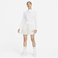 Nike Sportswear Essential женская Ribbed Mock-Neck Long-Sleeve Top цвет белый