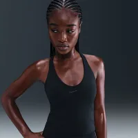 Nike Universa женская Medium-Support Padded Sports Bra Tank цвет черный