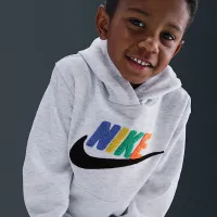 Nike Club Little детские Chenille Pullover Толстовка с капюшоном цвет коричневый