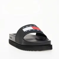 Шлёпанцы Tommy Jeans Elevated Flatform EN0EN02451-BDS - Черные