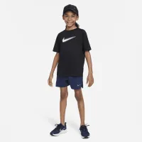 Nike Multi Tech EasyOn Big детские (для мальчиков) Dri-FIT тренировочные шорты синий