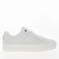Кроссовки Tommy Hilfiger Essential TH Monogram Leather Flatform FW0FW07945-YBL - Белые