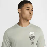 Nike мужские Dri-FIT баскетбольные футболка цвет зеленый