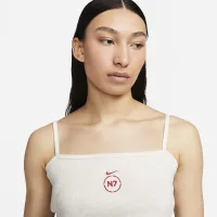 Nike SB N7 жіноча Ribbed Crop Top колір білий