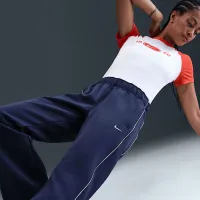 Nike Sportswear Windrunner женская Mid-Rise Slim Knit Pants синий