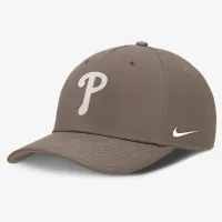 Philadelphia Phillies Rise мужские Nike Dri-FIT MLB Adjustable Hat цвет коричневый