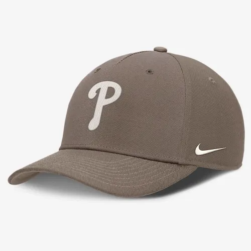 Philadelphia Phillies Rise мужские Nike Dri-FIT MLB Adjustable Hat цвет коричневый