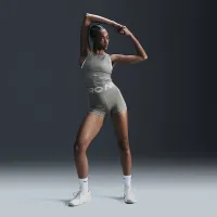 Nike Zenvy Rib женская Dri-FIT Tank Top цвет зеленый