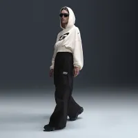 Nike Sportswear женская оверсайз Cropped French Terry Pullover Толстовка с капюшоном цвет белый