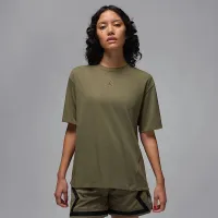 Nike Jordan Sport женская Diamond Short-Sleeve Top цвет зеленый