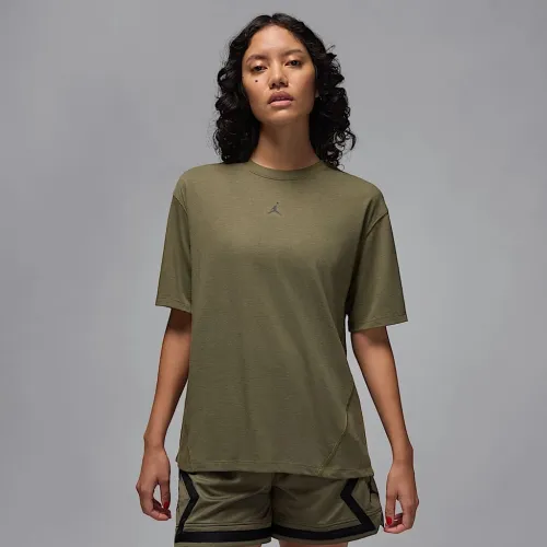 Nike Jordan Sport женская Diamond Short-Sleeve Top цвет зеленый