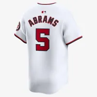 CJ Abrams Washington Nationals чоловічі Nike Dri-FIT ADV MLB Limited Jersey колір білий