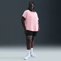 Nike Sportswear Club Essentials женская футболка (большие размеры) Pink