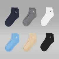 Nike Jordan Everyday Essentials Big дитячі Ankle шкарпетки (6 пар) різнокольорові