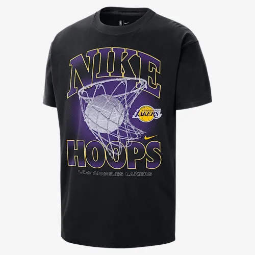 Los Angeles Lakers Courtside чоловічі Nike NBA Max90 футболка колір чорний
