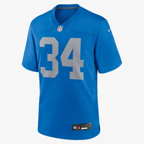 Alex Anzalone Detroit Lions мужские Nike NFL Game Football Jersey синий