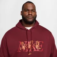 Nike Club мужские French Terry Толстовка с капюшоном цвет красный
