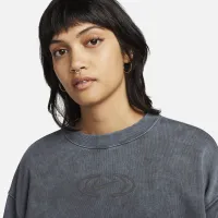 Nike Sportswear Phoenix Fleece женская оверсайз Crew-Neck свитшот цвет серый