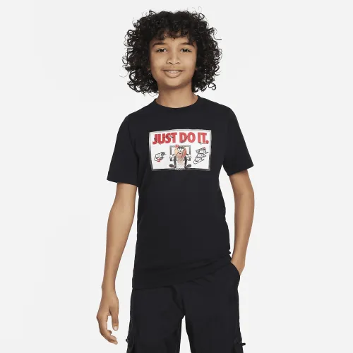 Nike Sportswear Big Kids' T-Shirt Black
