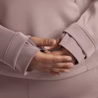 Nike Dri-FIT Prima женская 1/2-Zip тренировочные Top (большие размеры) цвет фиолетовый