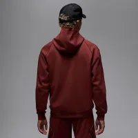 Nike Jordan Sport Hoop Fleece мужские Dri-FIT Pullover Толстовка с капюшоном цвет коричневый
