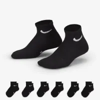 Nike Dri-FIT Performance Basics Little дитячі Ankle шкарпетки (6 пар) колір чорний