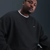 Nike Solo Swoosh мужские Fleece Crew цвет черный