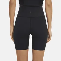 Nike Yoga Luxe жіноча З високою талією шорти колір чорний