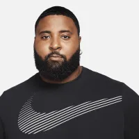 Nike чоловічі Dri-FIT Long-Sleeve Fitness футболка колір чорний