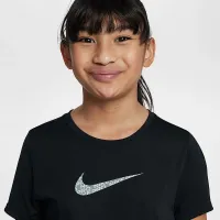 Nike One Classic Big дитячі (Girls') Dri-FIT Top колір чорний