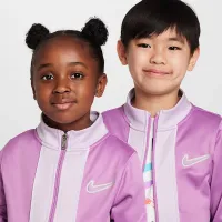 Nike Dri-FIT E1D1 Little дитячі Tracksuit колір фіолетовий