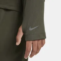 Nike Multi Big детские (для мальчиков) Dri-FIT UV Long-Sleeve 1/2-Zip Top цвет зеленый