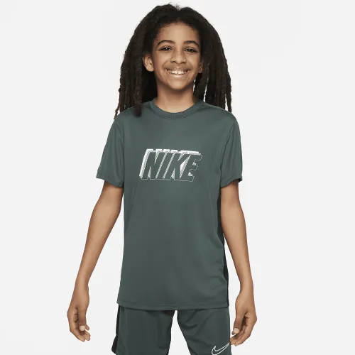 Nike Dri-FIT Academy23 Big дитячі Short-Sleeve Soccer Top колір зелений