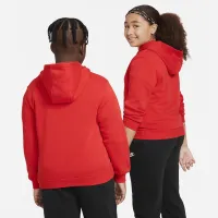 Nike Sportswear Club Fleece Big дитячі Pullover Толстовка з капюшоном (Extended Size) колір червоний