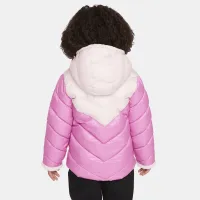 Nike Colorblock Chevron Puffer Куртка Toddler Куртка Pink