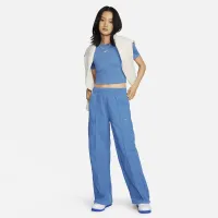 Nike Sportswear Everything Wovens женская Mid-Rise Open-Hem Pants синий