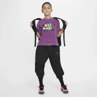 Nike Sportswear Big детские (Girls') футболка цвет фиолетовый