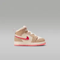 Nike Jordan 1 Mid SE Baby/Toddler Кросівки колір коричневий