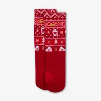 Nike Little дитячі Dri-FIT Holiday Elite Crew шкарпетки колір червоний