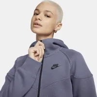 Nike Sportswear Tech Fleece Windrunner женская Full-Zip Толстовка с капюшоном цвет серый