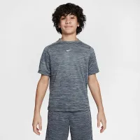 Nike Multi Big детские (для мальчиков) Dri-FIT Short-Sleeve Top цвет черный