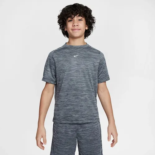 Nike Multi Big детские (для мальчиков) Dri-FIT Short-Sleeve Top цвет черный